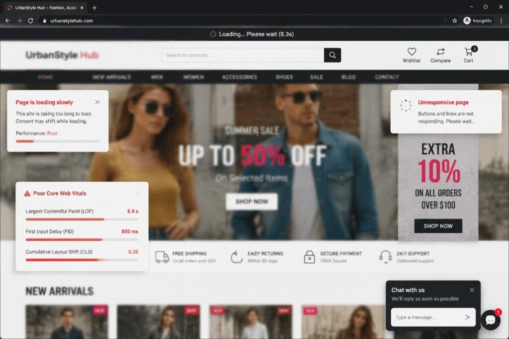 Before wix optimization