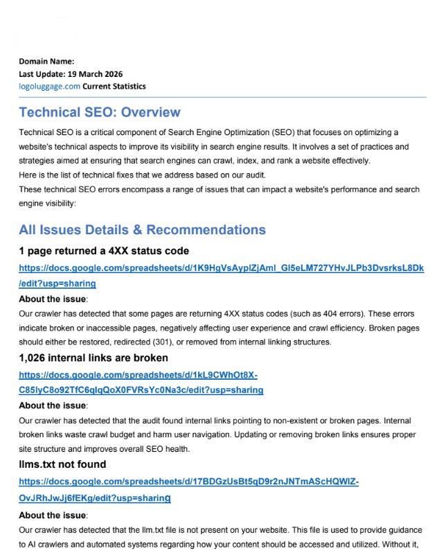 Technical SEO overview