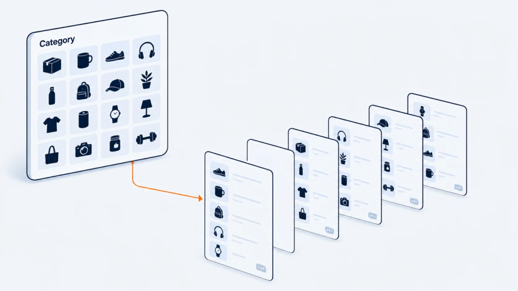 Pagination structure hiding deep ecommerce product pages.